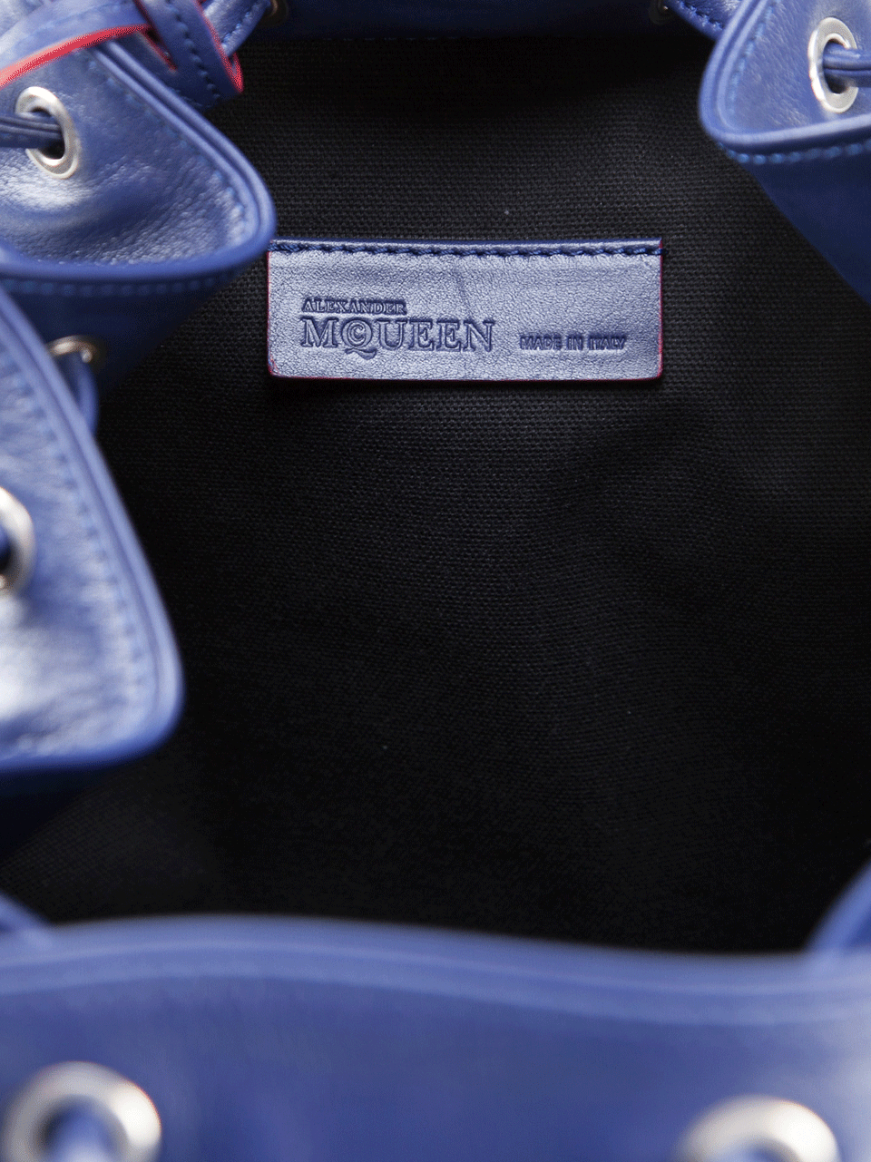 ALEXANDER MCQUEEN-Padlock Backpack-BLUE/RED