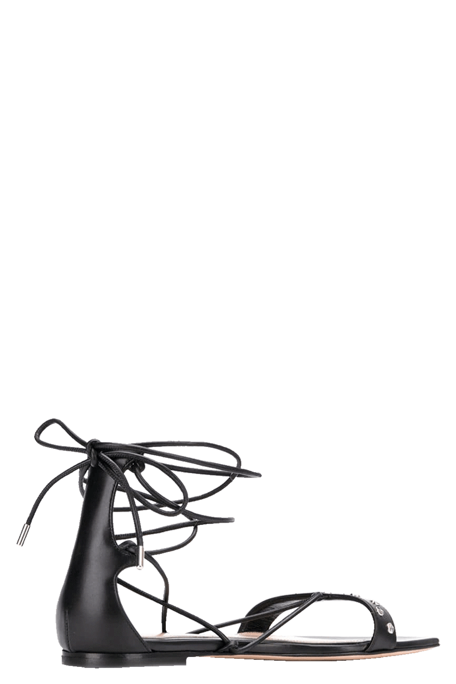 ALEXANDER MCQUEEN-Studded Ankle Wrap Sandal-