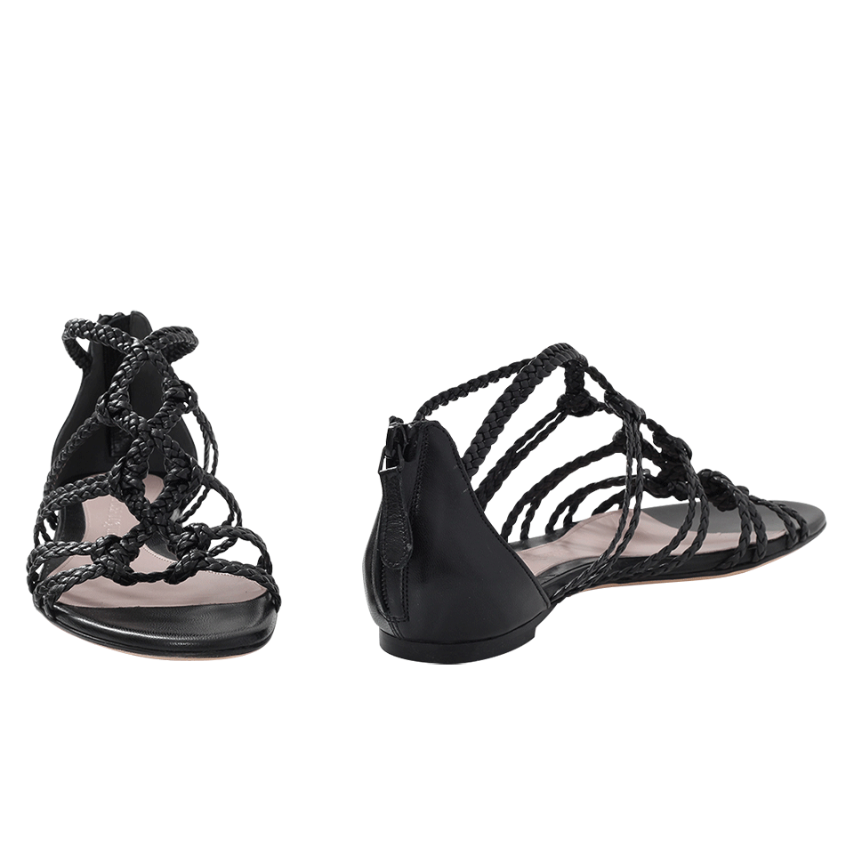 ALEXANDER MCQUEEN-Braided Gladiator Sandal-