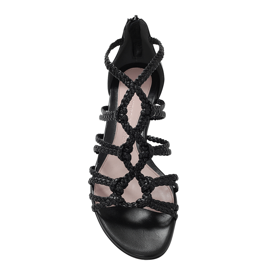 ALEXANDER MCQUEEN-Braided Gladiator Sandal-