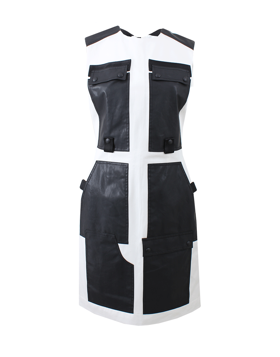 ALEXANDER WANG-Leather Pocket Cargo Dress-