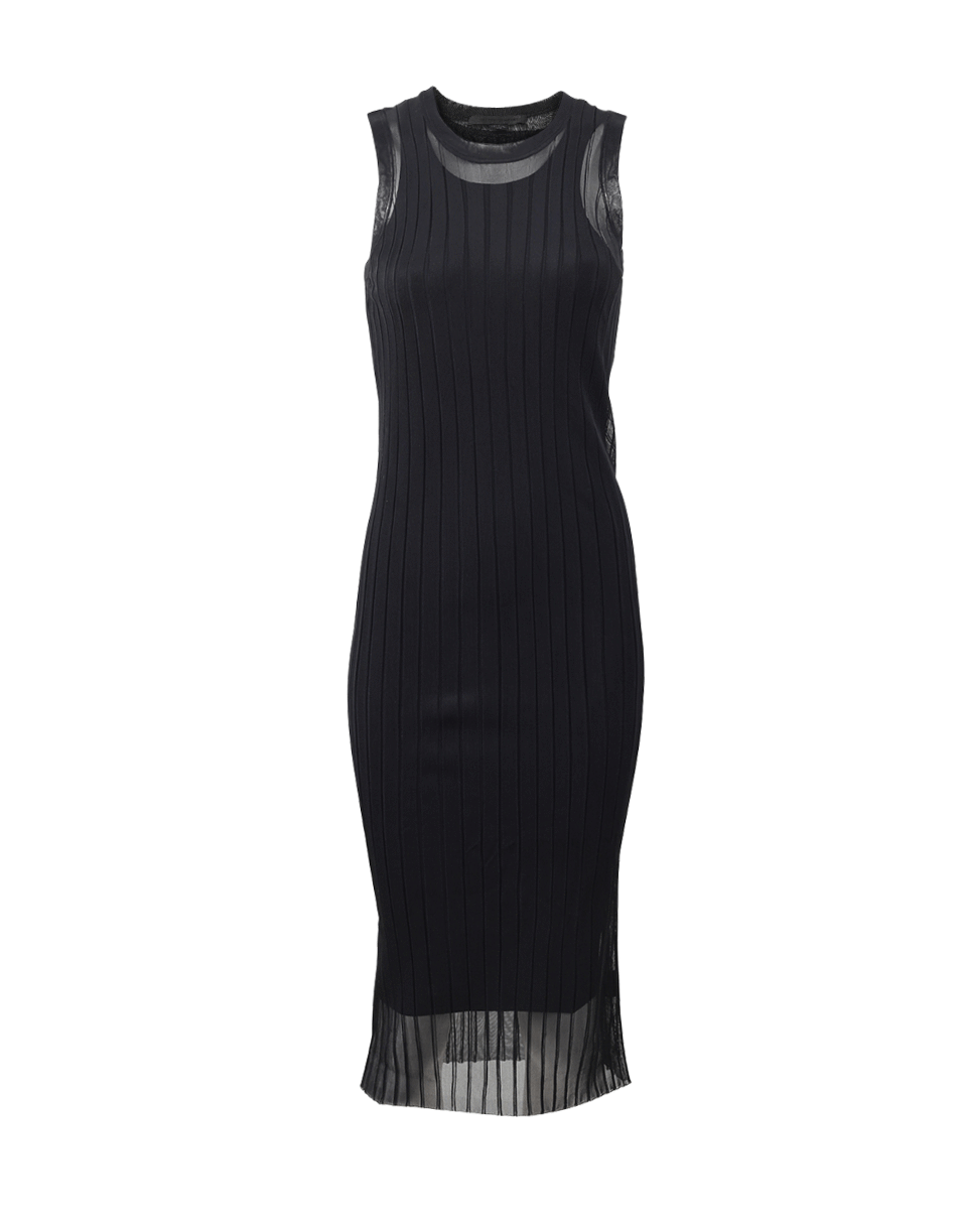 ALEXANDER WANG-Ribbed Tank Dress-