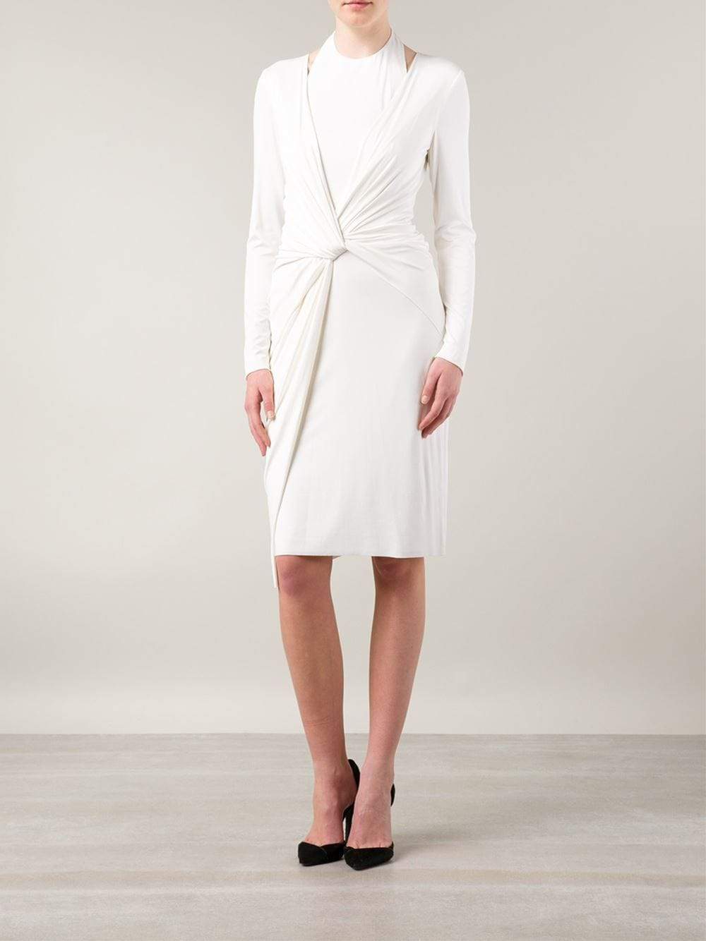ALEXANDER WANG-Twist Front Halter Dress-