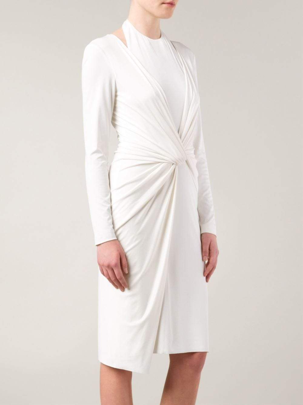 ALEXANDER WANG-Twist Front Halter Dress-