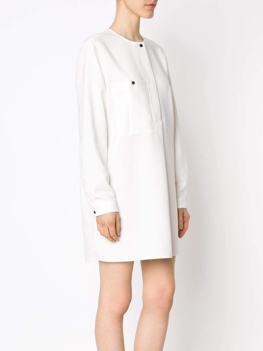ALEXANDER WANG-Front Pleat T-Shirt Dress-