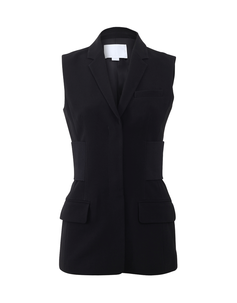 ALEXANDER WANG-Elasticized Belted Slim Vest-