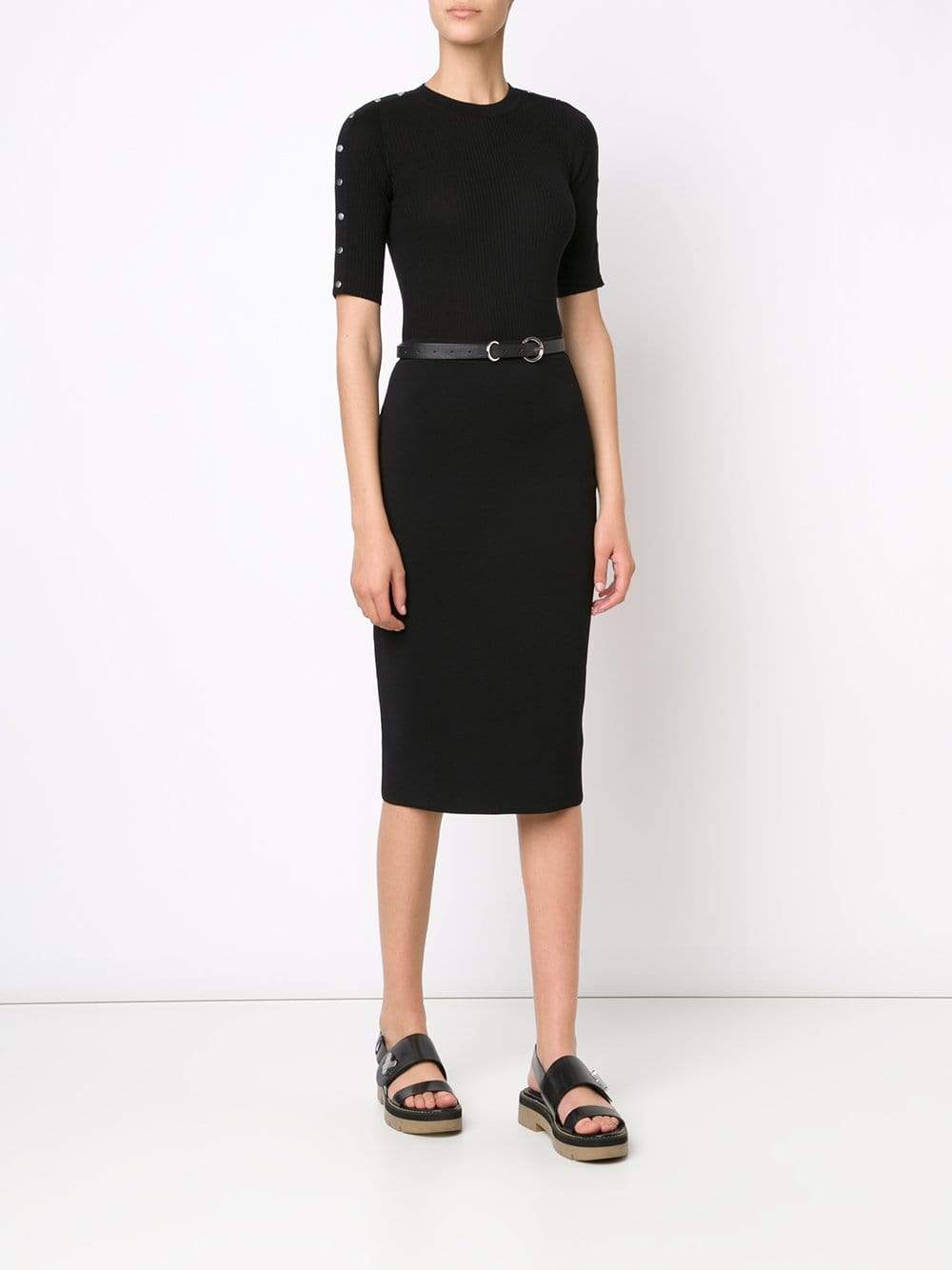 ALEXANDER WANG-Fitted Pencil Skirt-