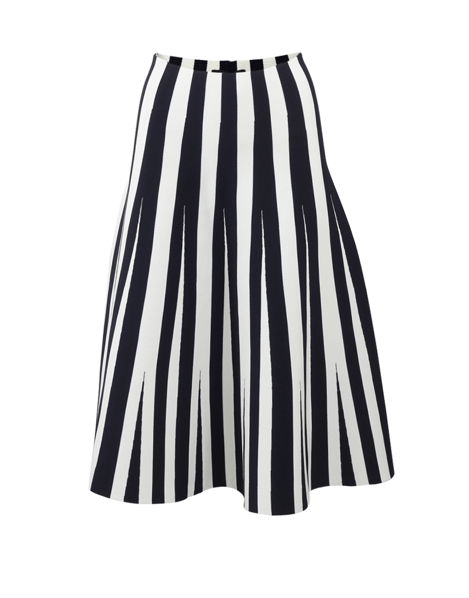 ALEXANDER WANG-Stripe Midi Skirt-
