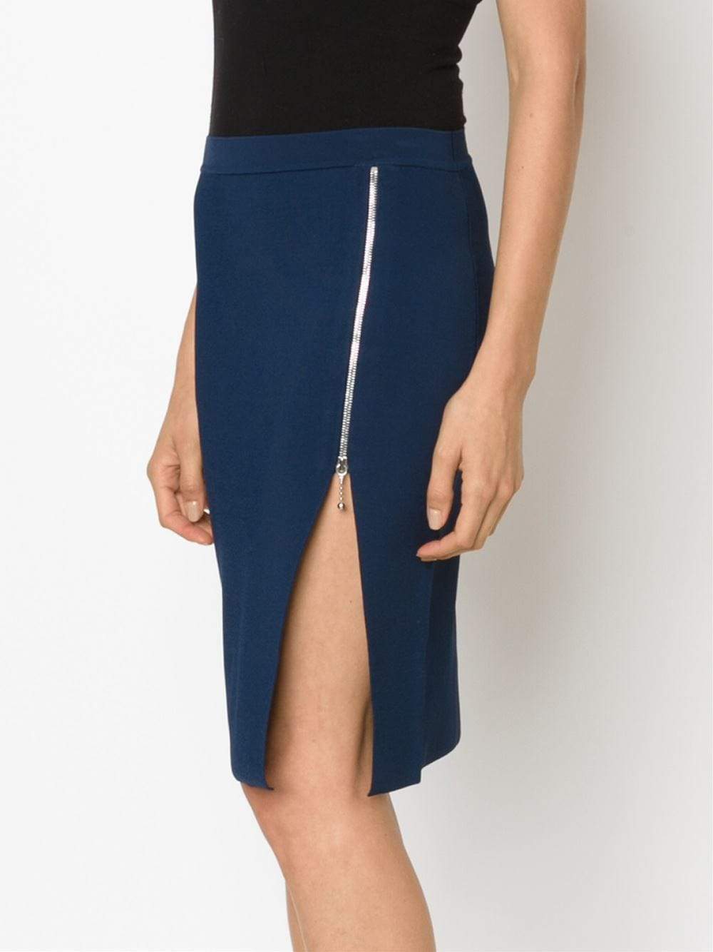 ALEXANDER WANG-Zip Detail Pencil Skirt-
