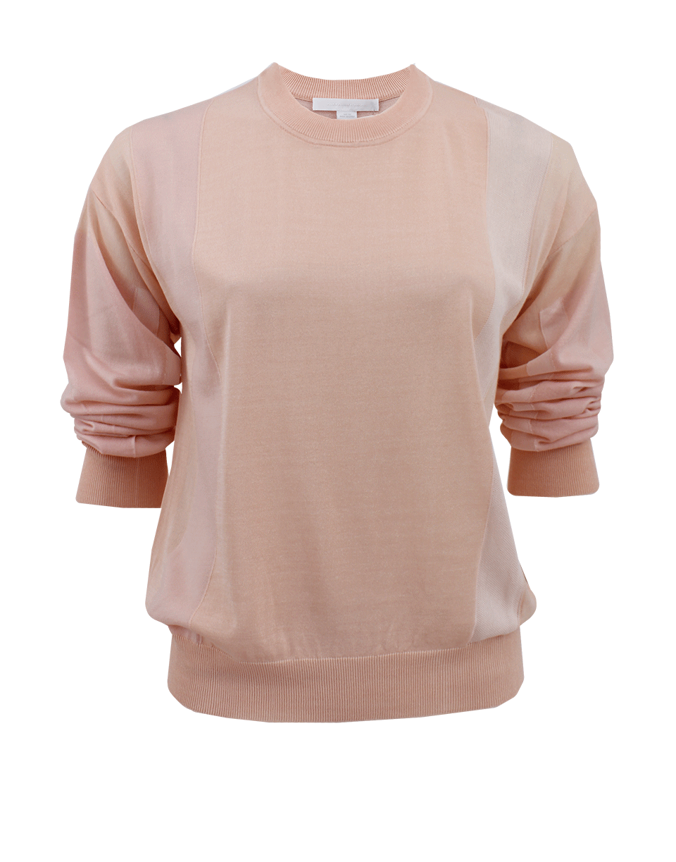 ALEXANDER WANG-Long Sleeve Wide Neck Pullover-