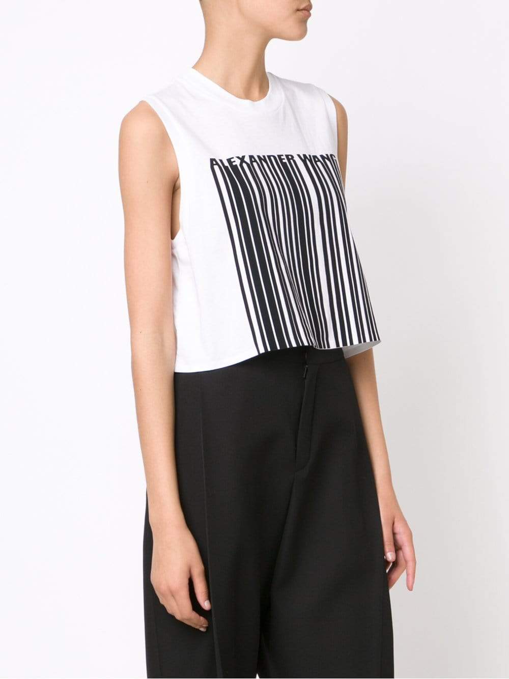 ALEXANDER WANG-Barcode Logo Tank-