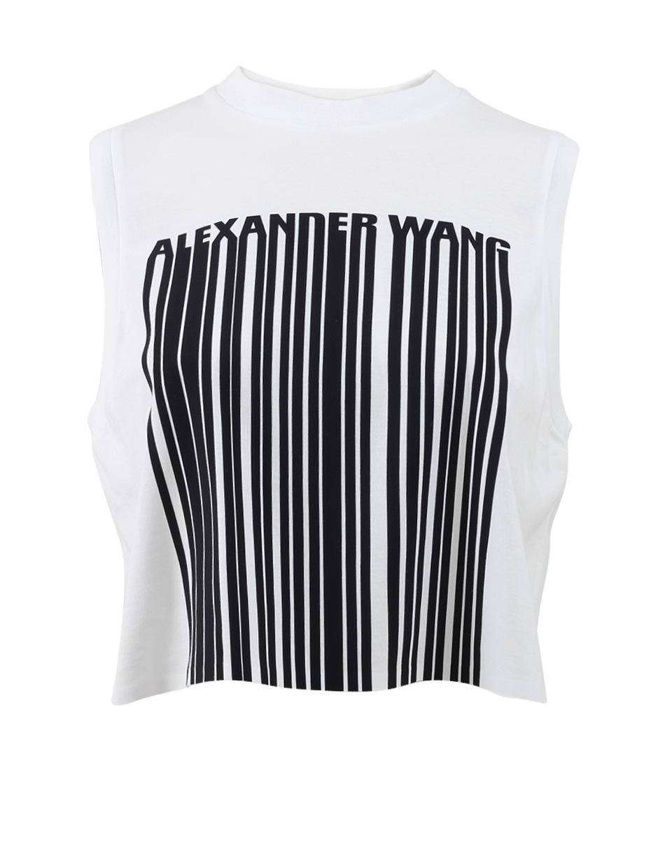 ALEXANDER WANG-Barcode Logo Tank-