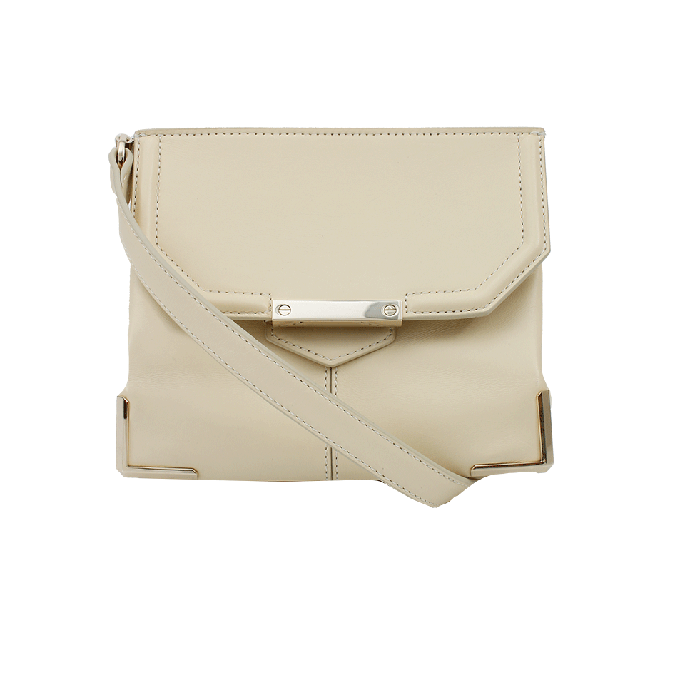 ALEXANDER WANG-Marion Crossbody Foldover Bag-OFF WHITE