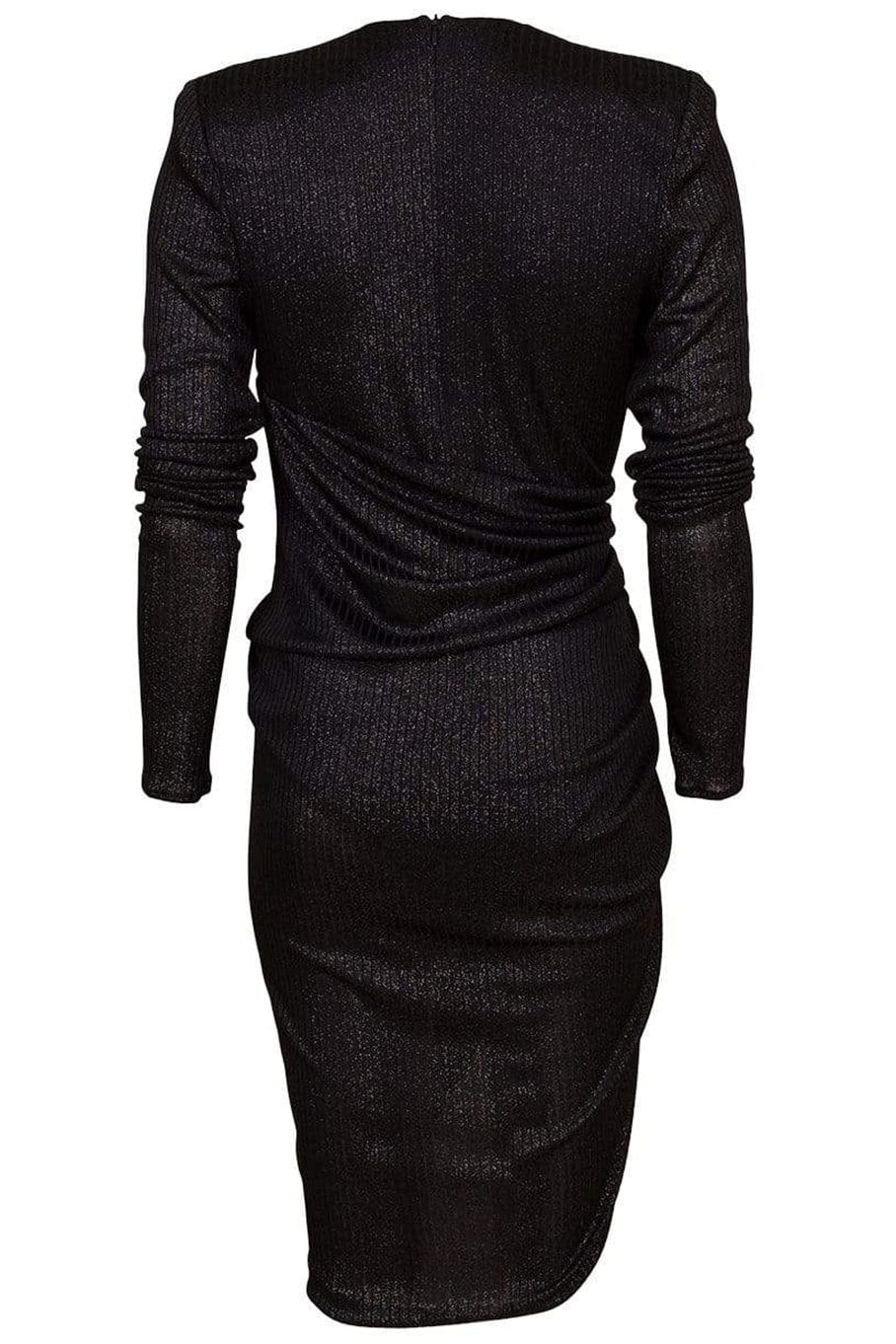 ALEXANDRE VAUTHIER-Long Sleeve Ruched Side Dress-