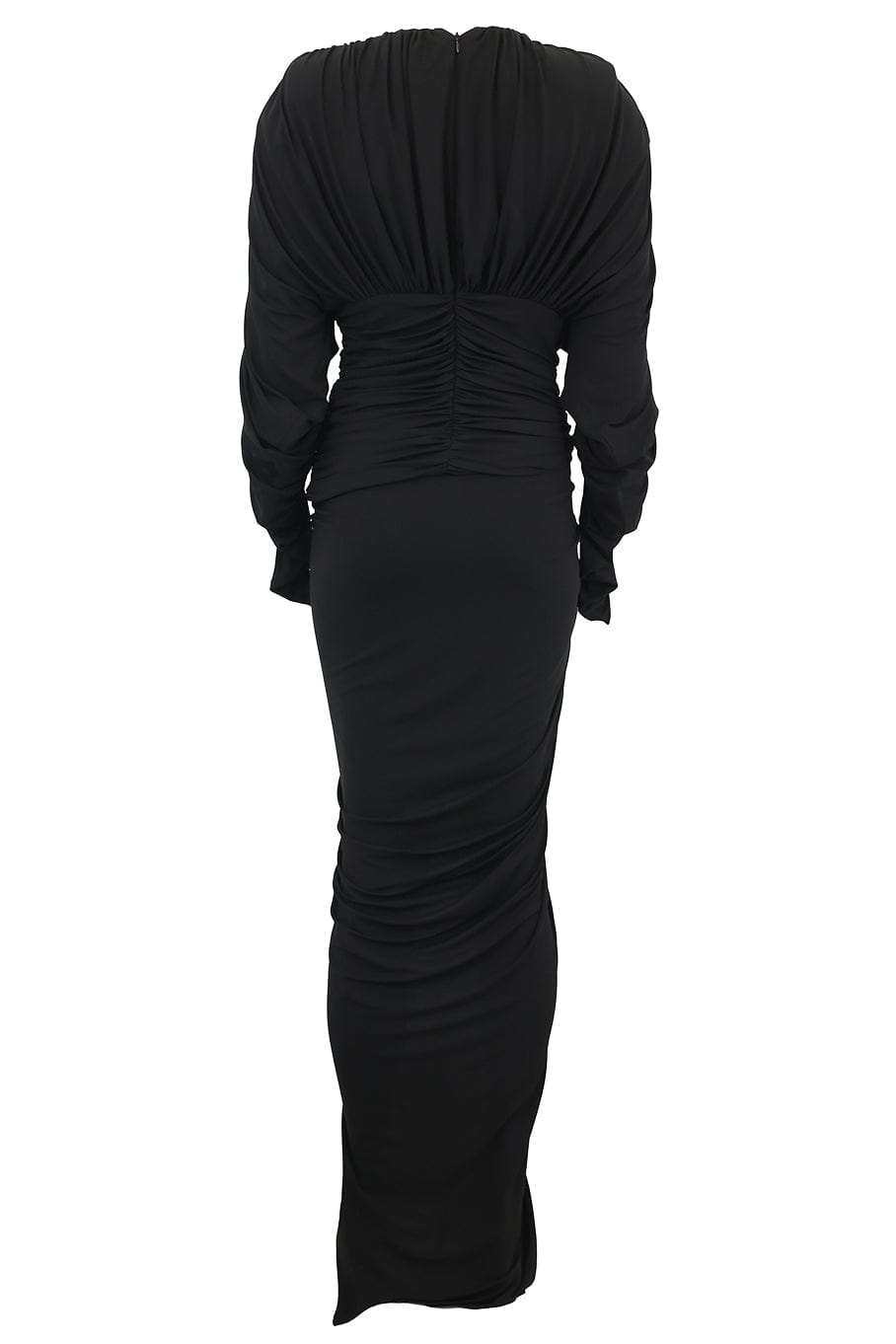 ALEXANDRE VAUTHIER-Long Sleeve Long Dress - Black-BLACK