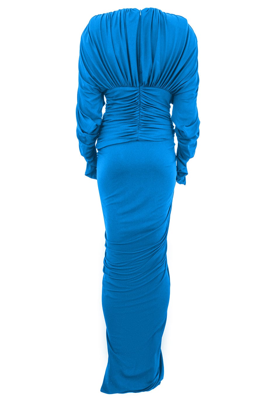 ALEXANDRE VAUTHIER-Long Sleeve Long Dress - Capri Blue-