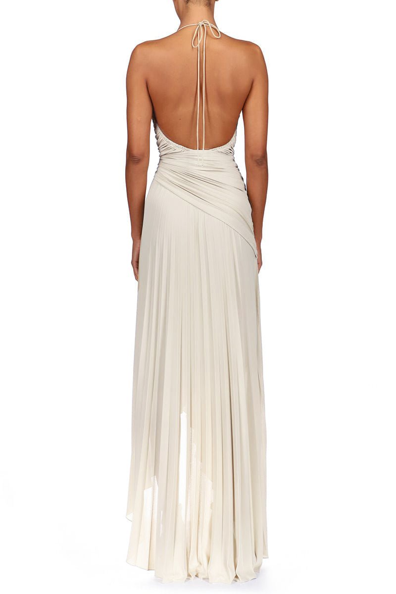 ALEXANDRE VAUTHIER-Long Pleated Dress-