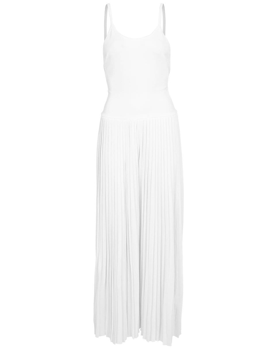 ALEXANDRE VAUTHIER-Pleated Jumpsuit-WHITE