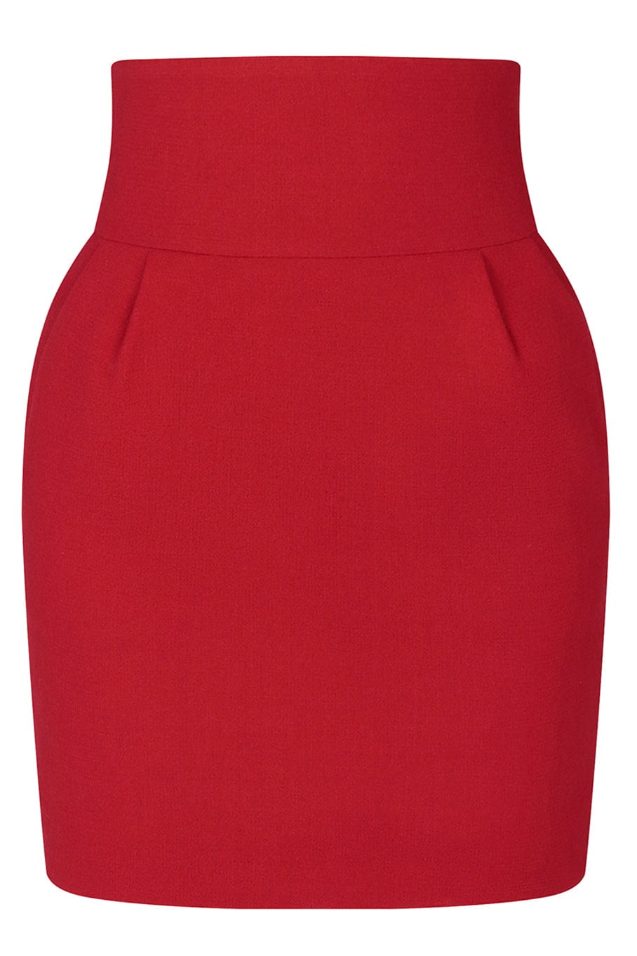 ALEXANDRE VAUTHIER-Wool Mini Skirt-RED