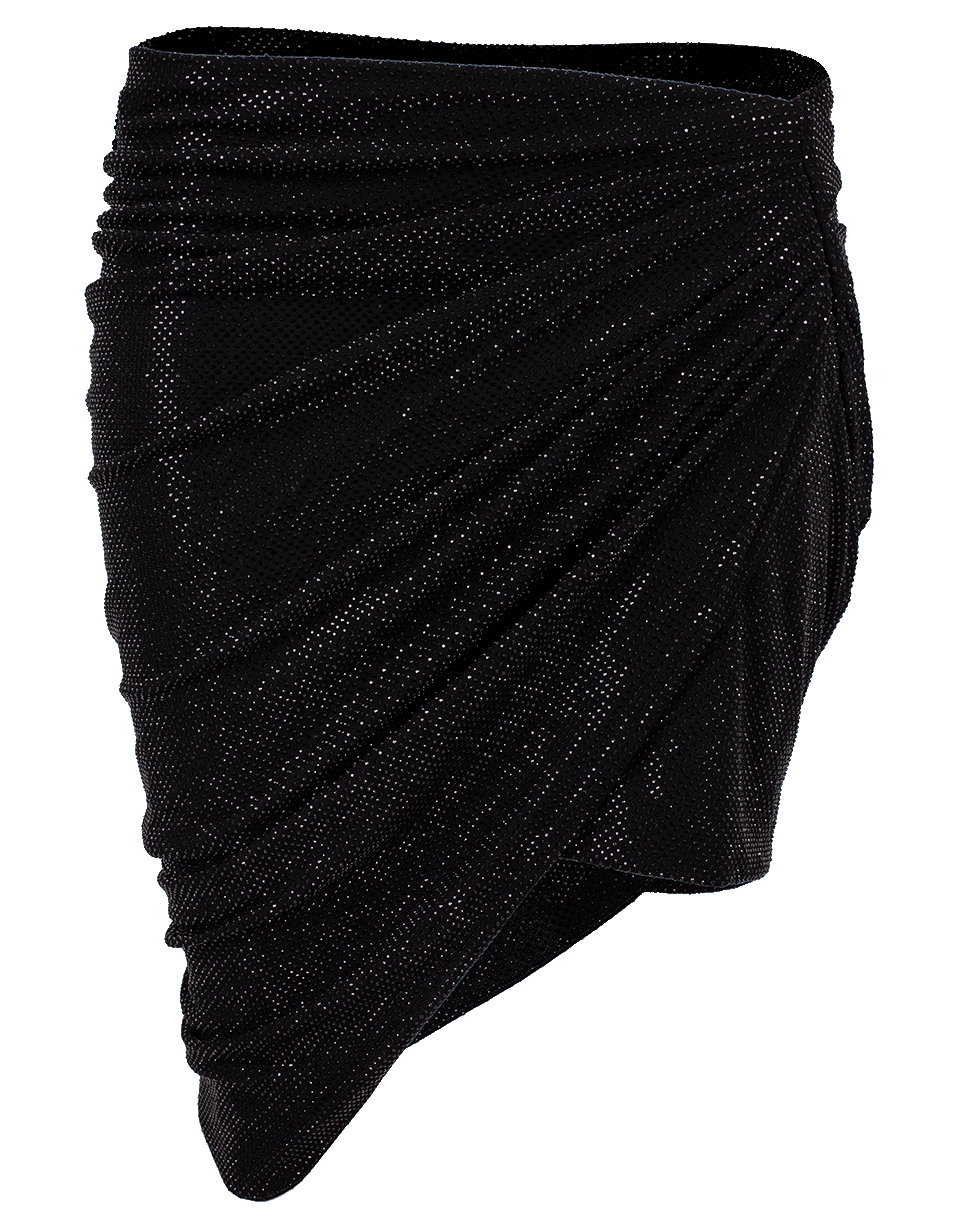 ALEXANDRE VAUTHIER-Crystalized Mini Skirt-BLACK