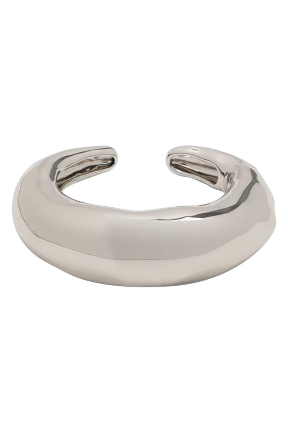 Large Molten Hinge Cuff - Rhodium-SILVER-JEWELRYBOUTIQUEBRACELET O-ALEXIS BITTAR