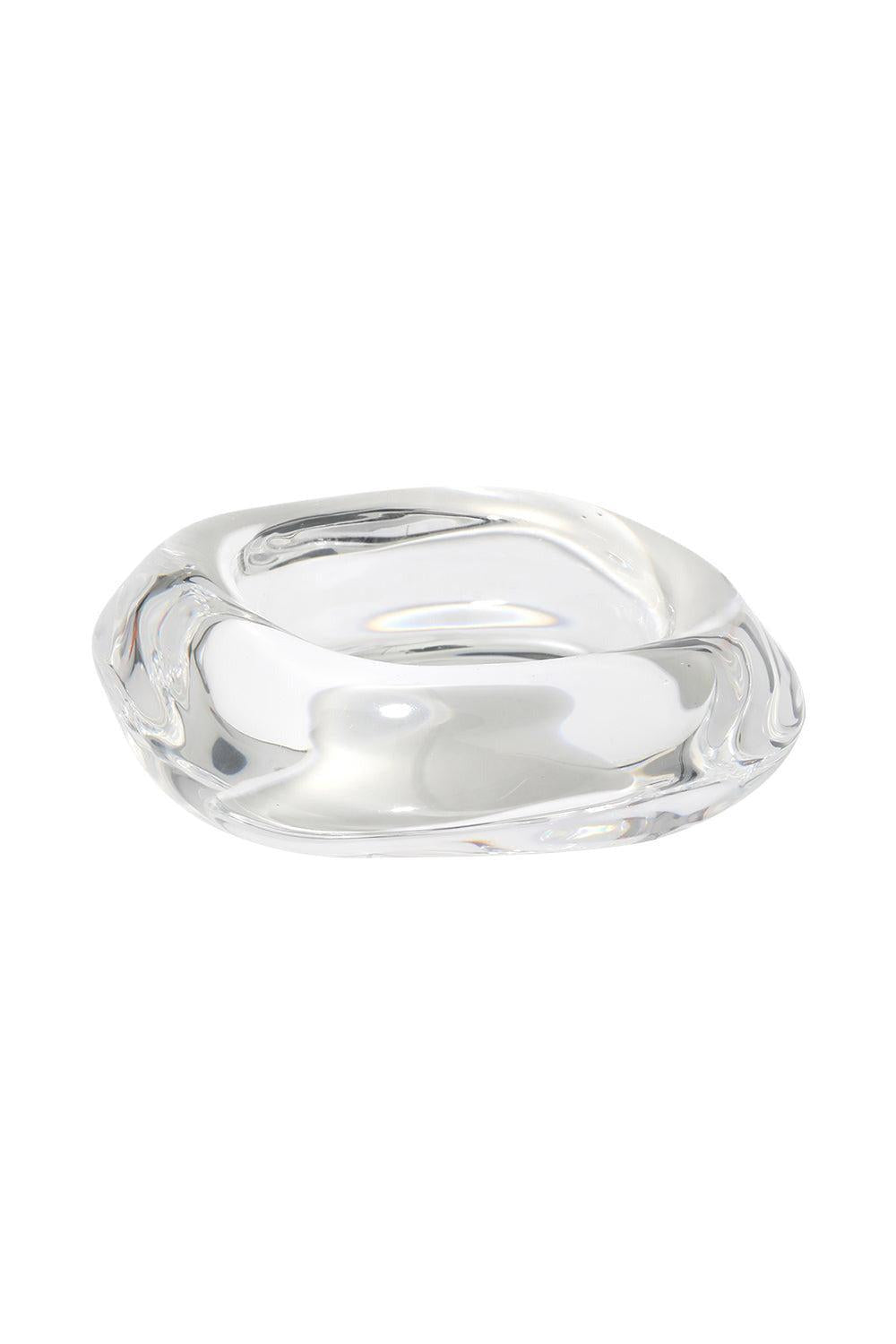 Liquid Lucite Wavy Bangle Bracelet-CLEAR-LARGE-JEWELRYBOUTIQUEBRACELET O-ALEXIS BITTAR