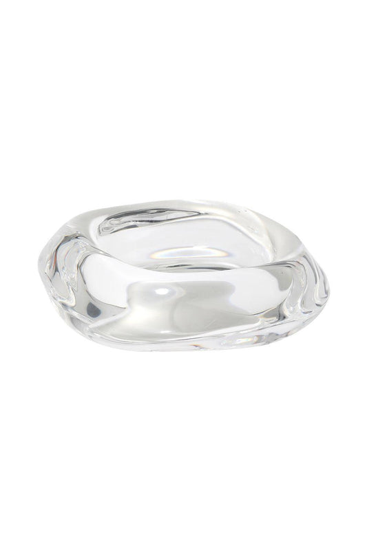 Liquid Lucite Wavy Bangle Bracelet-CLEAR-LARGE-JEWELRYBOUTIQUEBRACELET O-ALEXIS BITTAR