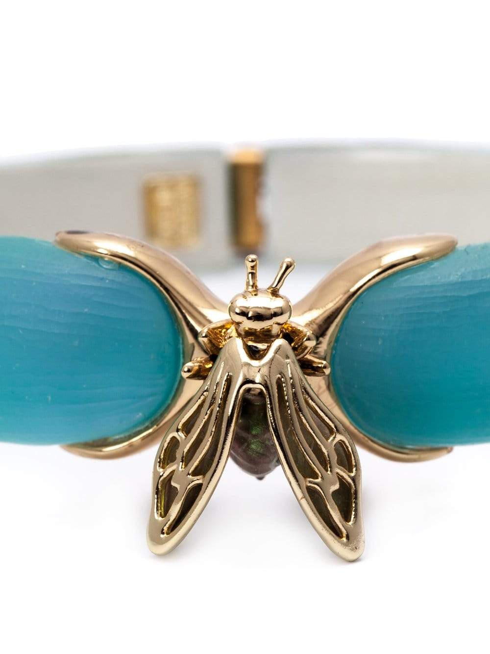 ALEXIS BITTAR-Iridescent Bumble Bee Bracelet-BLUE