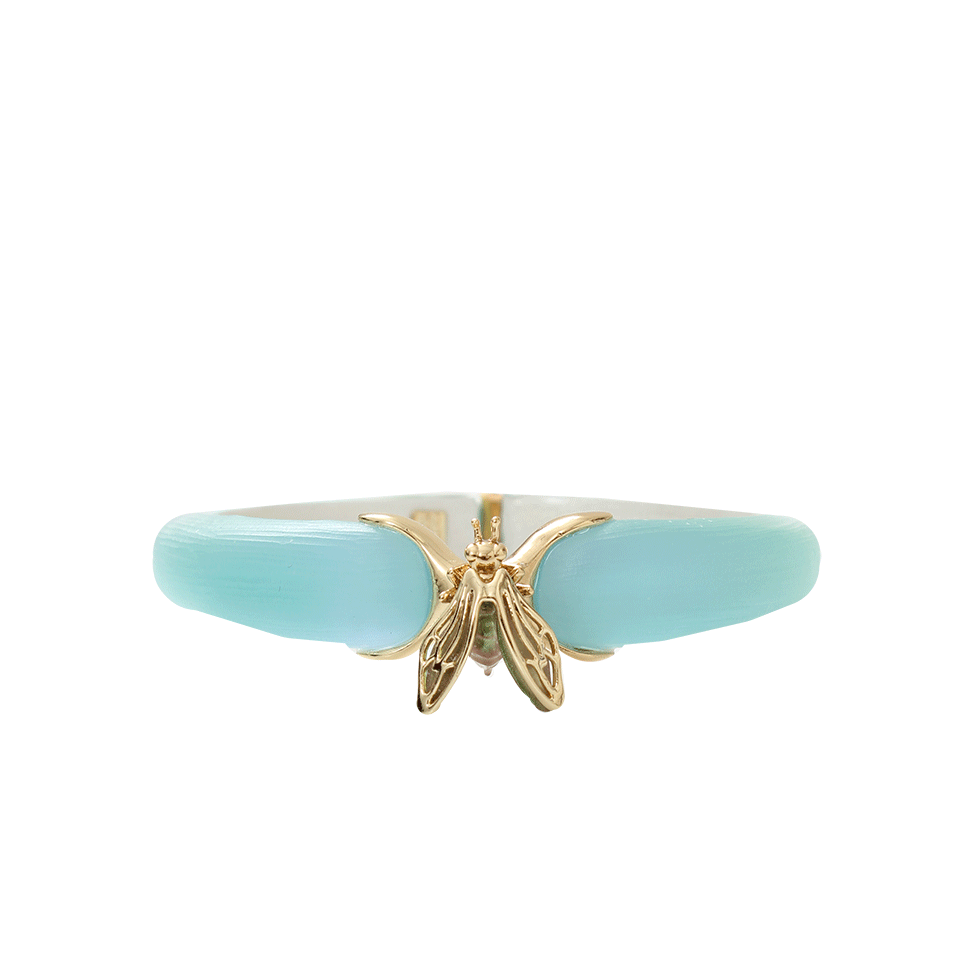 ALEXIS BITTAR-Iridescent Bumble Bee Bracelet-BLUE