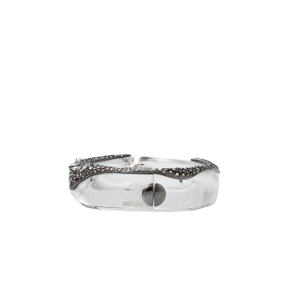 ALEXIS BITTAR-Crystal Encrusted Hinge Bracelet-CLEAR