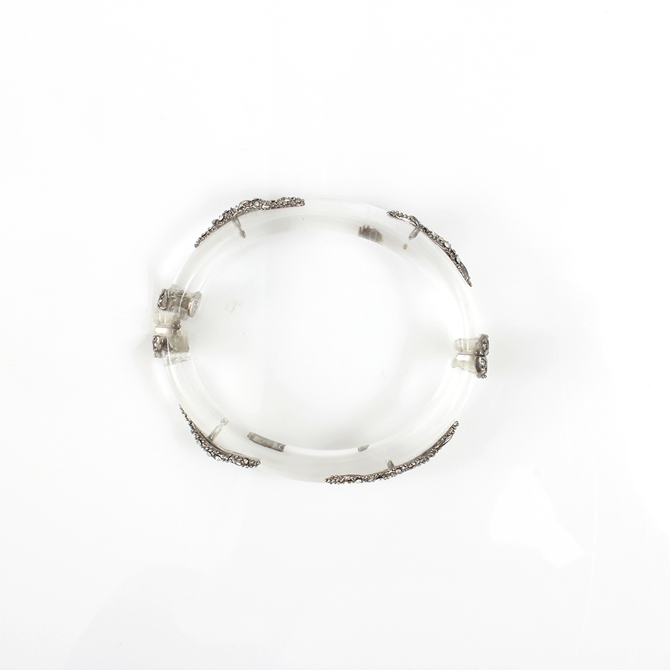 ALEXIS BITTAR-Pave Vine Hinged Bracelet-CRYSTAL
