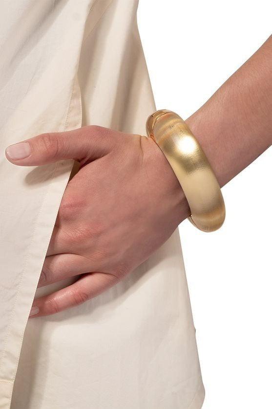 ALEXIS BITTAR-Large Molten Bracelet - Gold-GOLD