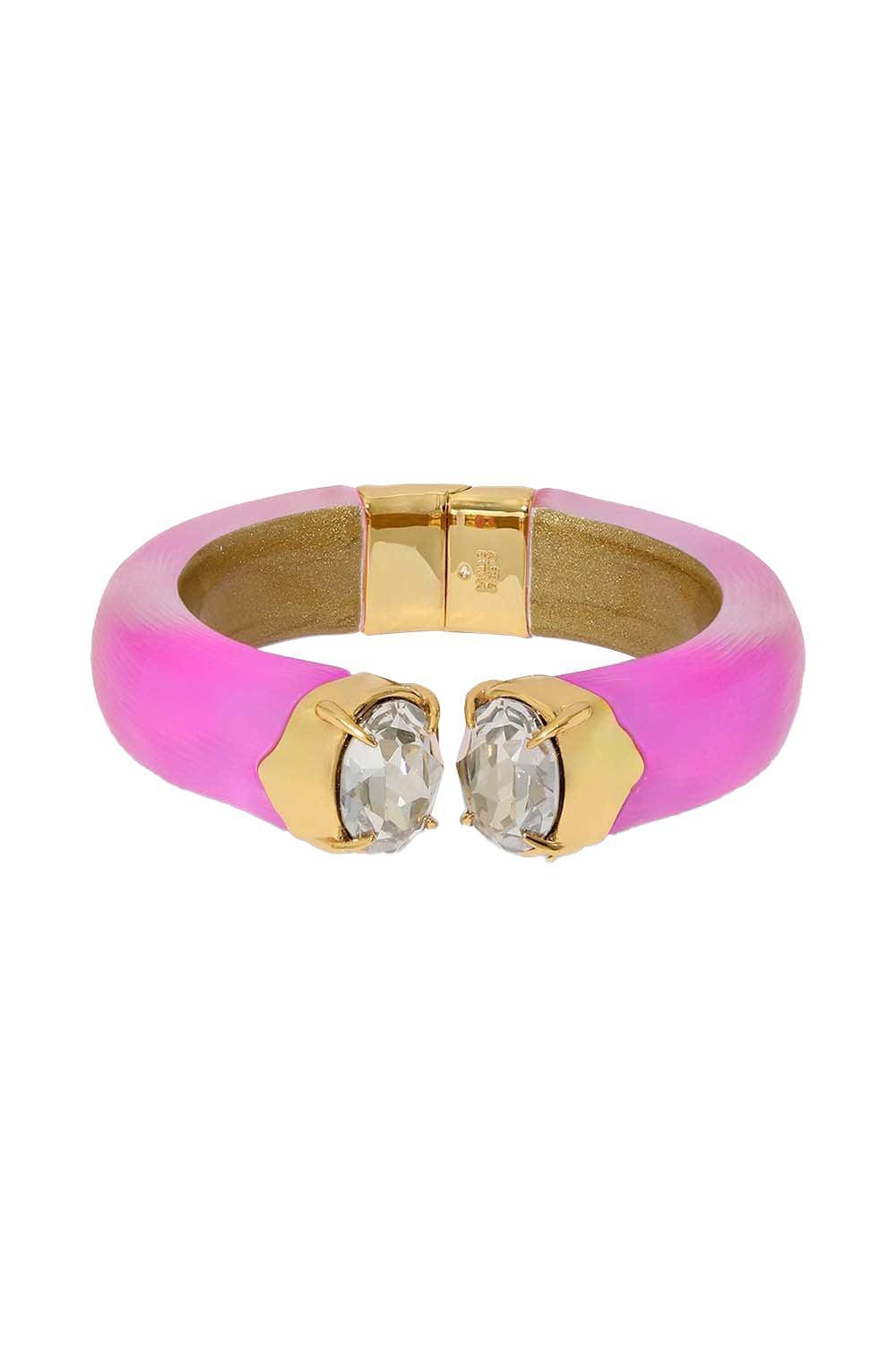 Bonbon Crystal Lucite Hinge Bracelet-AZALEA-JEWELRYBOUTIQUECUFF-ALEXIS BITTAR