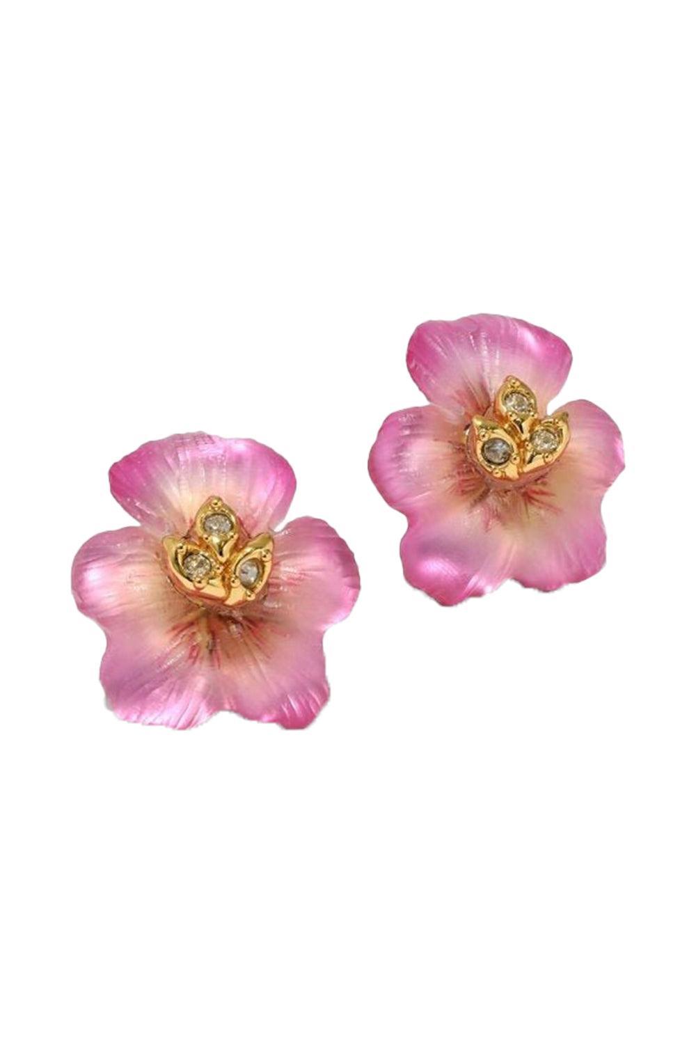 Pansy Lucite Petite Earrings-BLUE-JEWELRYBOUTIQUEEARRING-ALEXIS BITTAR