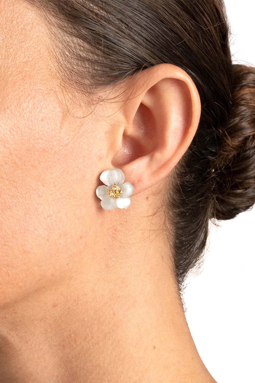ALEXIS BITTAR-Pansy Lucite Petite Earrings-