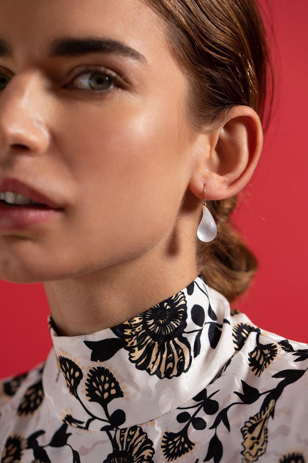 ALEXIS BITTAR-Lucite Dewdrop Earrings - Silver-