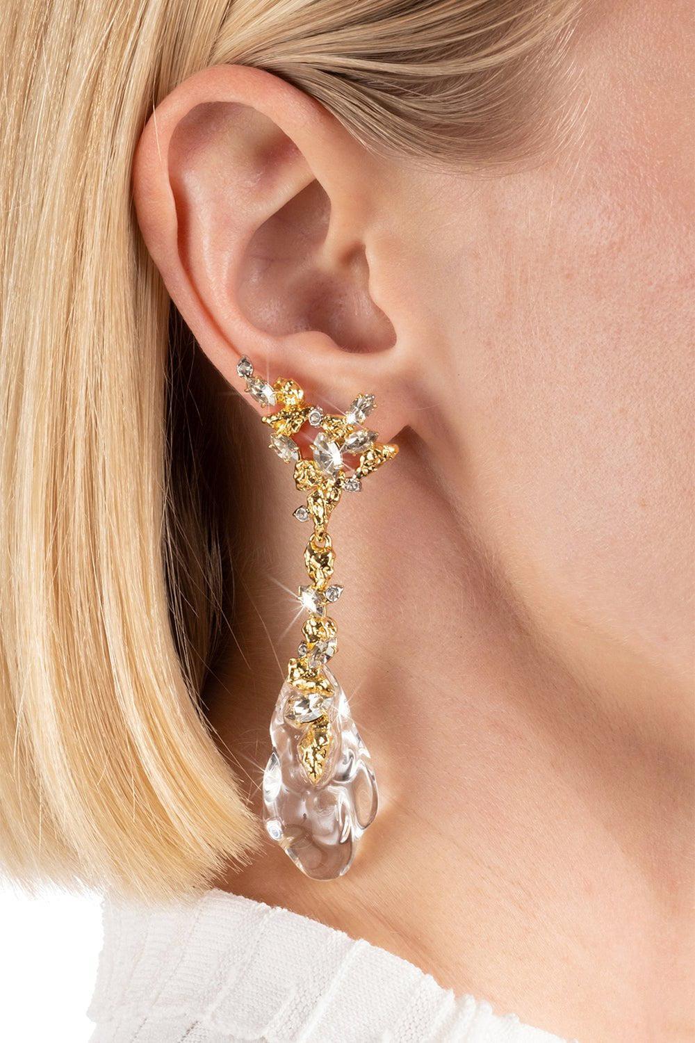 ALEXIS BITTAR-Dream Rain Drop Earrings-CLEAR