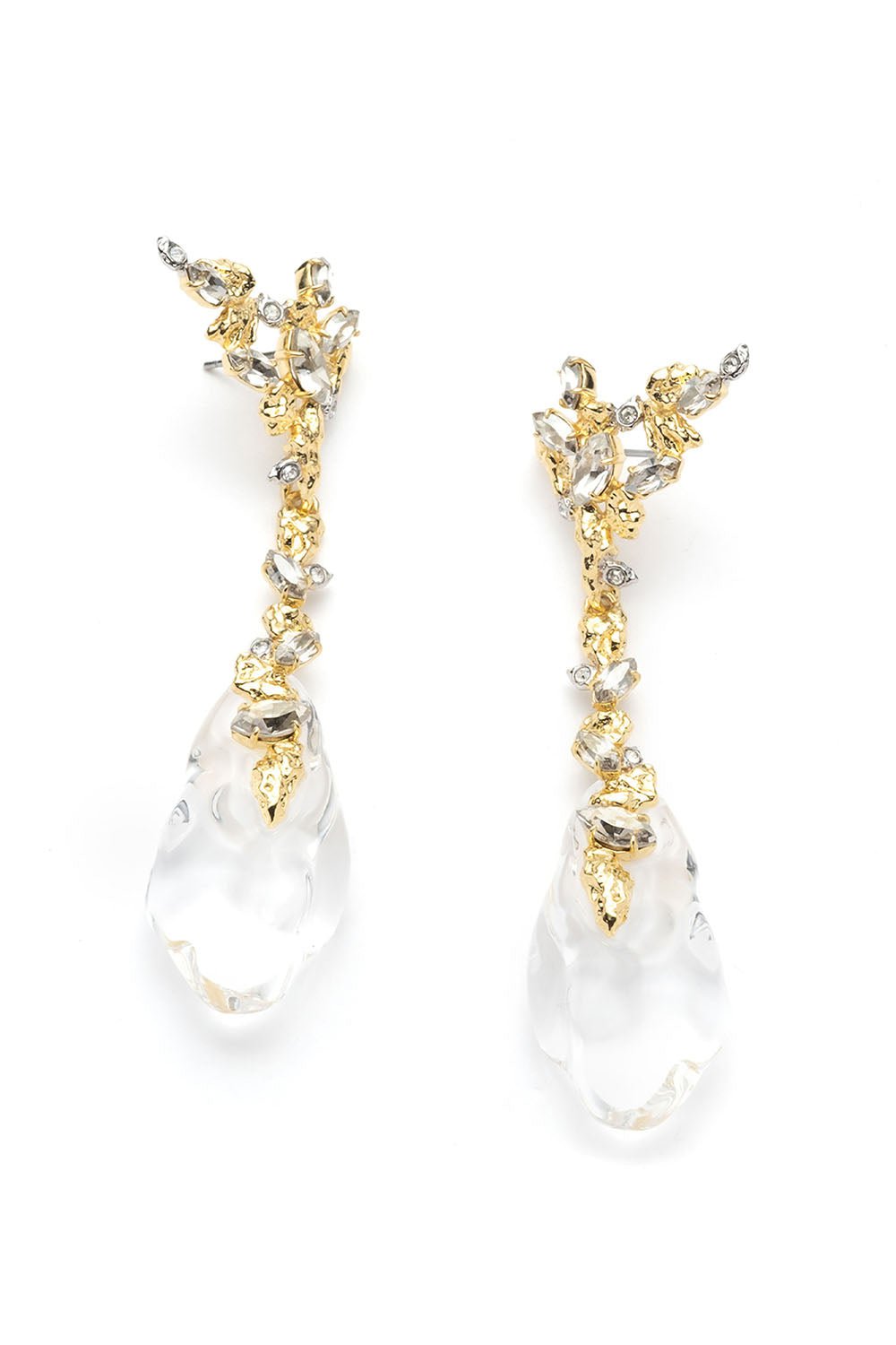 ALEXIS BITTAR-Dream Rain Drop Earrings-CLEAR