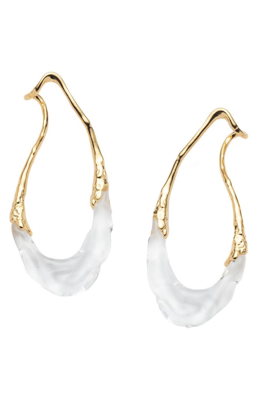 ALEXIS BITTAR-Dream Rain Wrap Around Link Earring-CLEAR