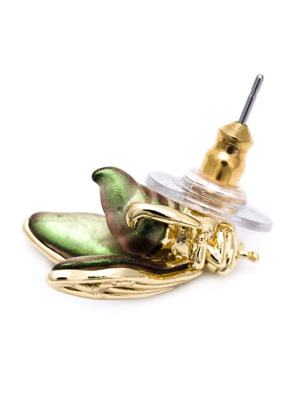 ALEXIS BITTAR-Irid Bumble Bee Earrings-GOLD
