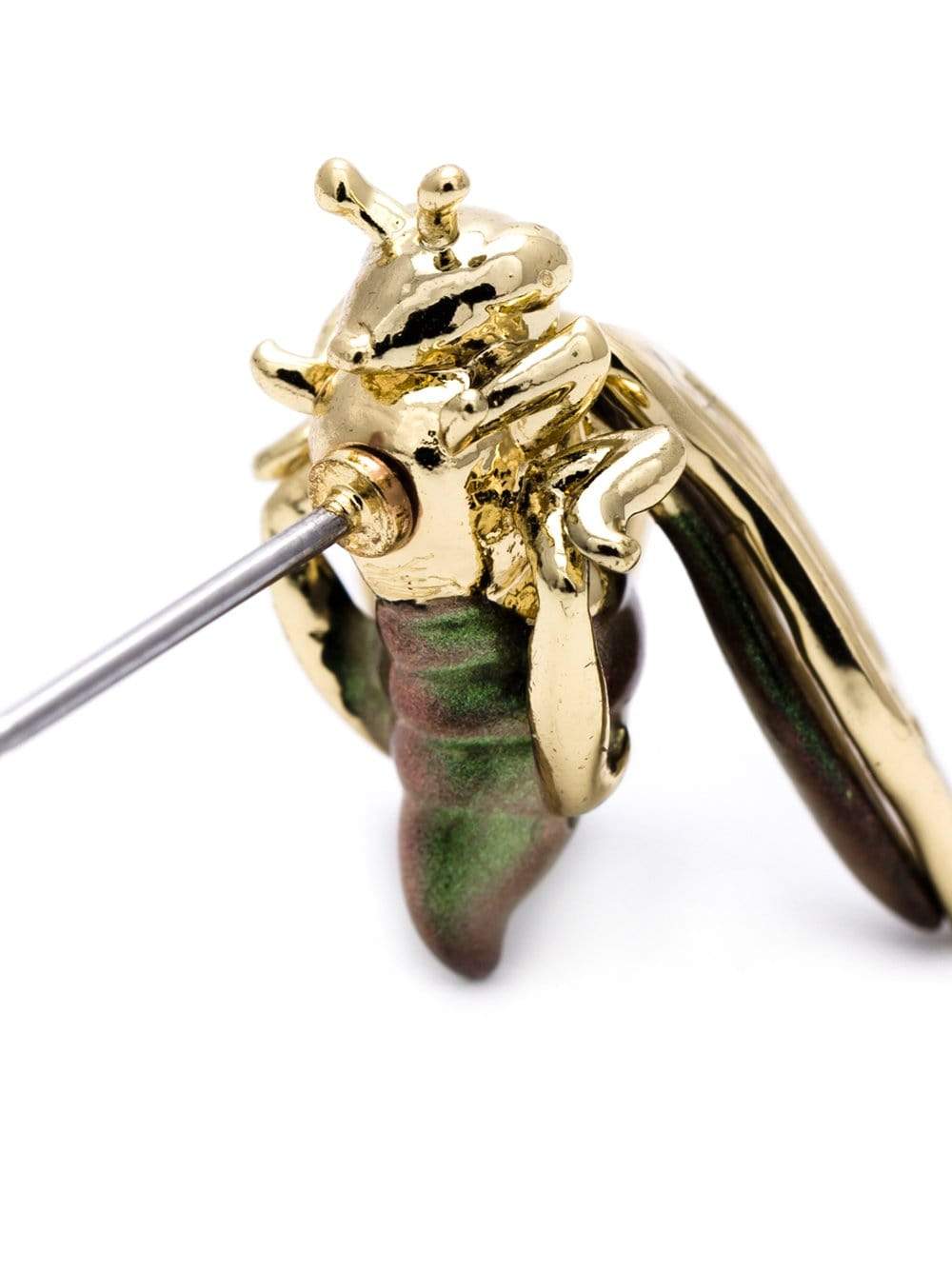 ALEXIS BITTAR-Irid Bumble Bee Earrings-GOLD