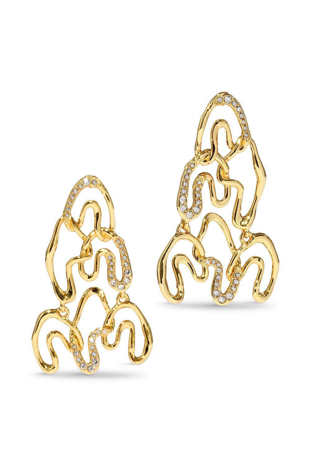 Asterales Arched Long Earrings-YELLOW-JEWELRYBOUTIQUEEARRING-ALEXIS BITTAR