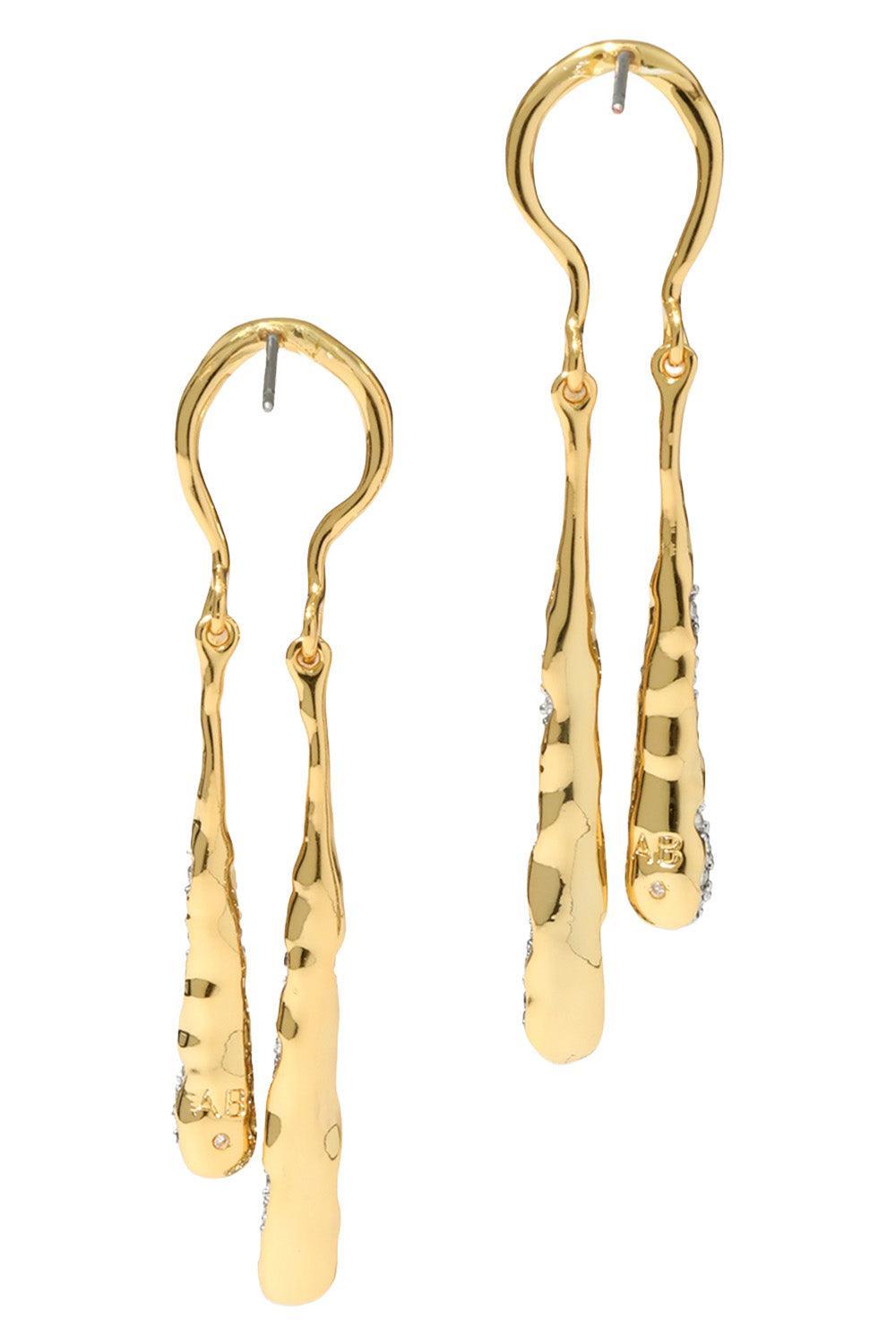 Crystal Solanales Coiled Tear Drop Earrings-YELLOW-JEWELRYBOUTIQUEEARRING-ALEXIS BITTAR