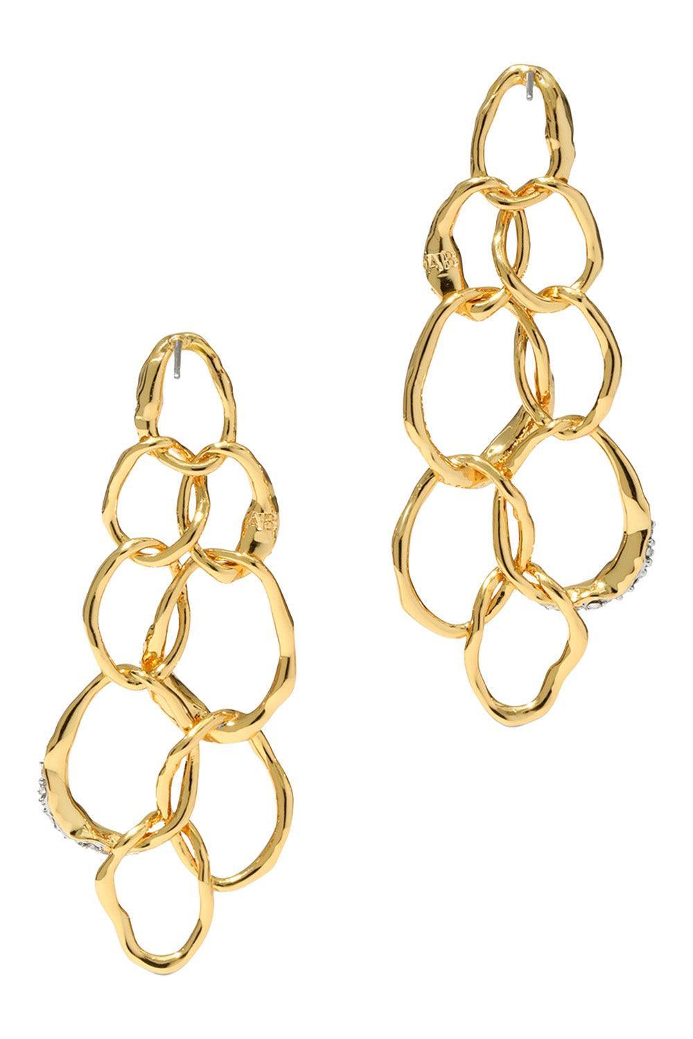 Crystal Solanales Linked Orb Earrings-YELLOW-JEWELRYBOUTIQUEEARRING-ALEXIS BITTAR