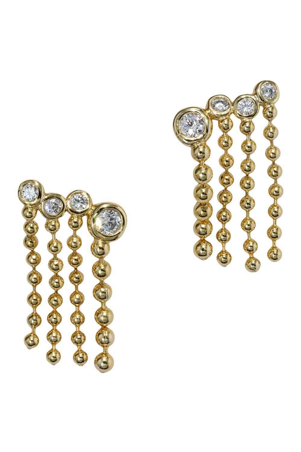 Cubic Zirconia Asterales Bubble Fringe Ear Climber-YELLOW-JEWELRYBOUTIQUEEARRING-ALEXIS BITTAR
