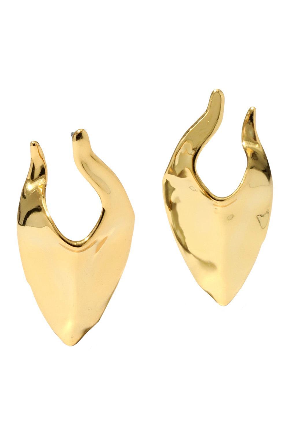  Molten Shield Earrings-YELLOW-JEWELRYBOUTIQUEEARRING-ALEXIS BITTAR 