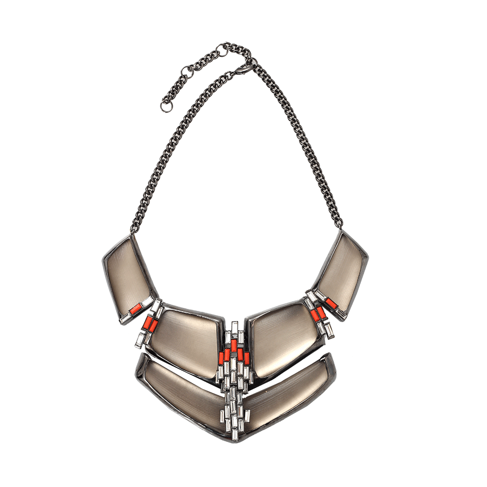 ALEXIS BITTAR-Baguette Barrel Bib Necklace-BEIGE