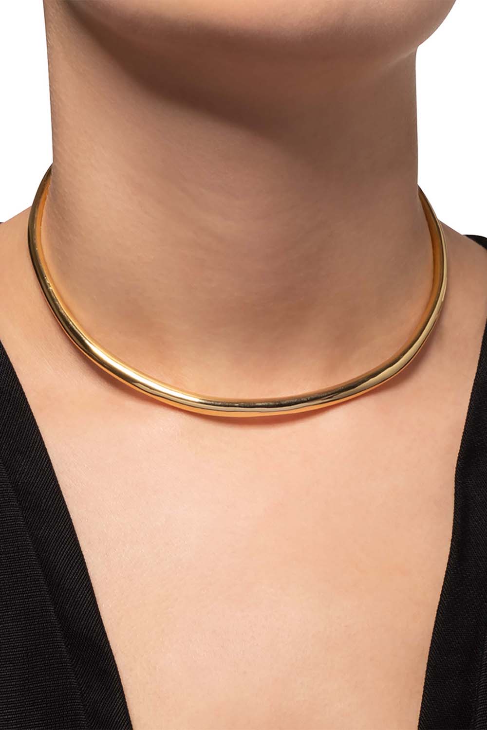 ALEXIS BITTAR-Thin Collar Choker Necklace-