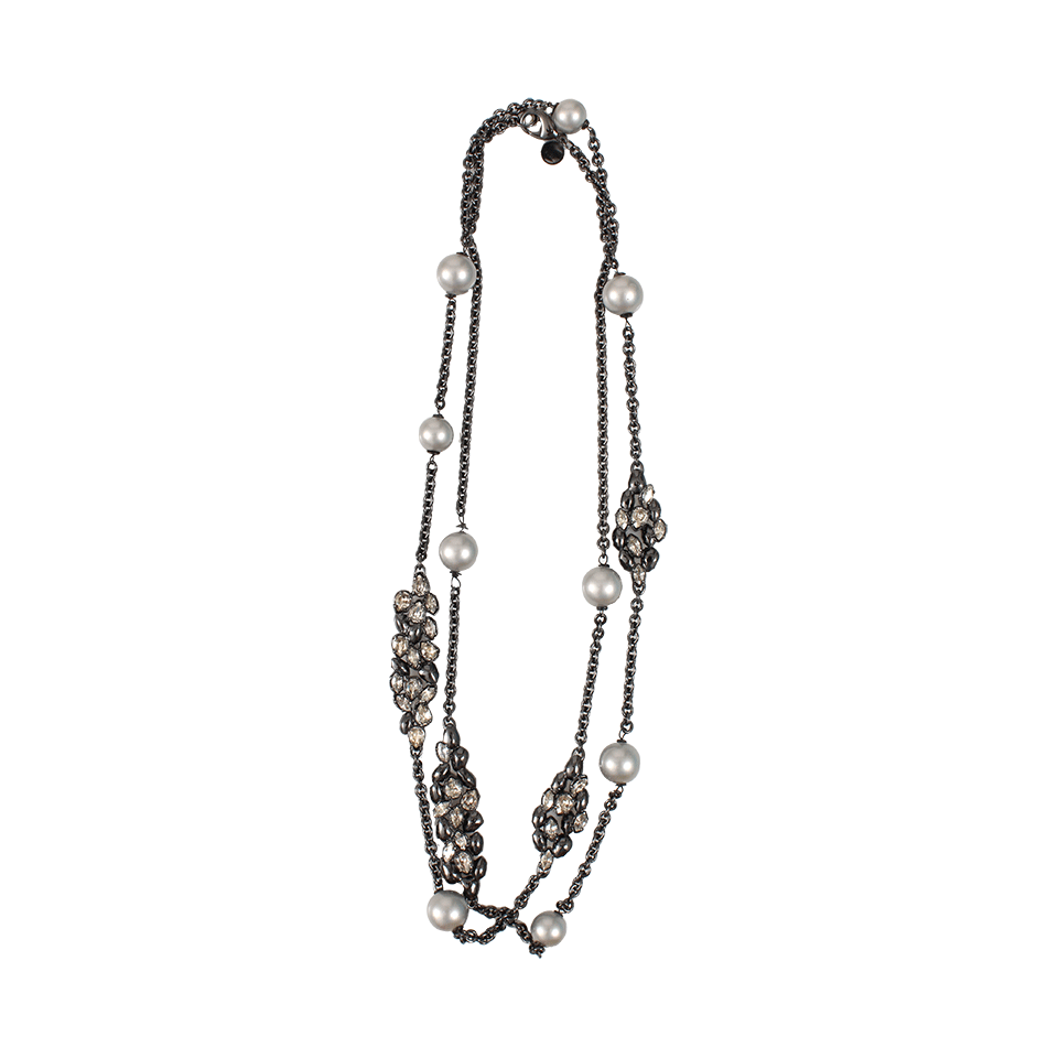 ALEXIS BITTAR-Nova Station Grey Pearl Necklace-MOONLITE