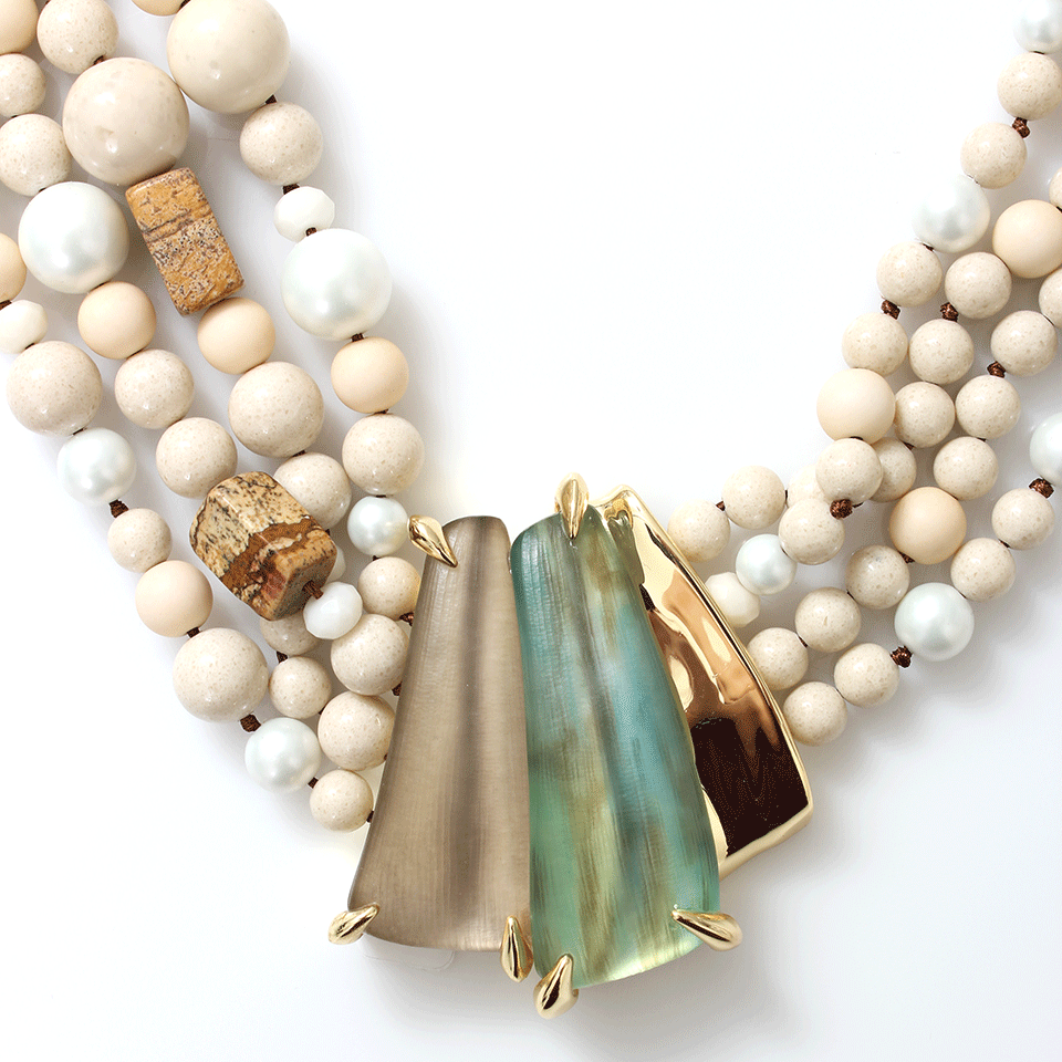 ALEXIS BITTAR-Multi-Strand Tressard Necklace-MULTI